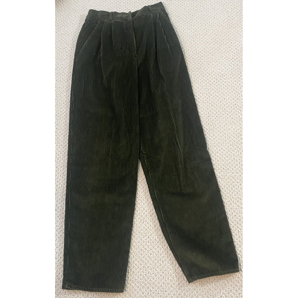 VINTAGE Cords by Doncaster. 100% cotton, Olive color. MADE IN THE USA. Size 6 - Picture 1 of 7